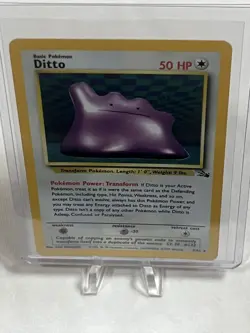 Pokemon TCG Ditto Fossil 3/62 Holo Unlimited Holo Rare 1999 WOTC - Image 4
