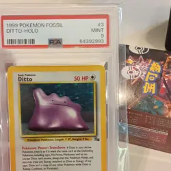 Wizards of the Coast Pokemon TCG Fossil Ditto 3/62 Holo English 1999 PSA 9 - Image 3