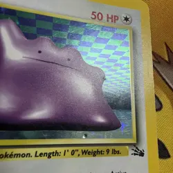 Pokemon TCG Ditto 3/62 Fossil Unlimited Holo Rare Vintage 1999 WOTC - HP - Image 4