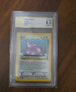 Pokemon TCG Ditto Fossil 3/62 Holo 1999, Wizards SGC 8.5 - Image 1
