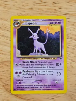 Espeon Neo Discovery 20/75 Non-Holo Rare Very LP-NM Pokemon TCG WOTC M9289 - Image 1