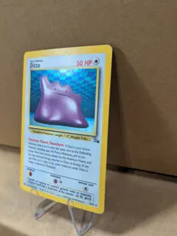 Pokemon TCG Ditto Fossil 3/62 Holo 1999-2000 Wizards Base Set Copyright Holo - Image 2