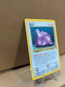 Pokemon TCG Ditto Fossil 3/62 Holo 1999-2000 Wizards Base Set Copyright Holo - Image 3