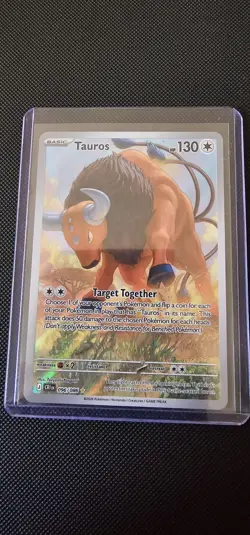 Pokemon TCG Chaos Rising Tauros Illustration Rare #96 - Image 1