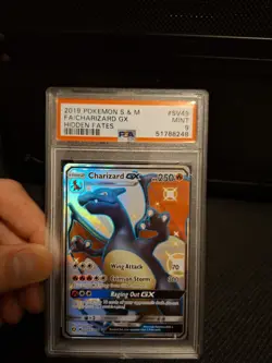 Hidden Fates Charizard GX SV49/SV94 Pokemon TCG Card, PSA 9 - Image 2