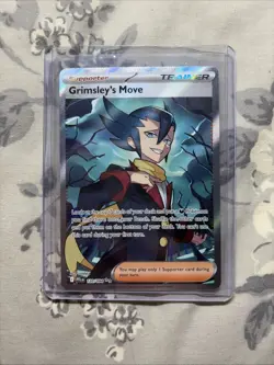 Pokemon Mega Evolution Phantasmal Flames Grimsley’s Move 120/094 Illustration - Image 1