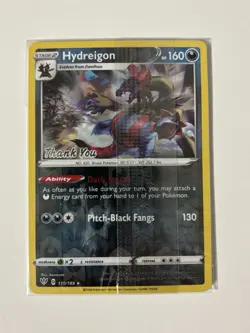 SEALED Hydreigon Thank You Promo - 110/189 - Pokemon Darkness Ablaze Rare NM - Image 1