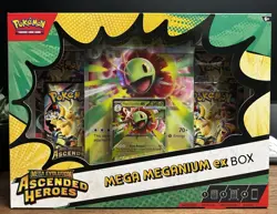 Pokemon TCG - Mega Evolution Ascended Heroes Meganium Mega EX Box New and Sealed - Image 2