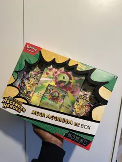 Pokemon TCG Mega Meganium ex Box Mega Evolution Ascended Heroes 4 Packs Sealed - Image 1