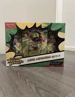 Pokemon TCG - Mega Evolution Ascended Heroes Meganium Mega EX Box New and Sealed - Image 1