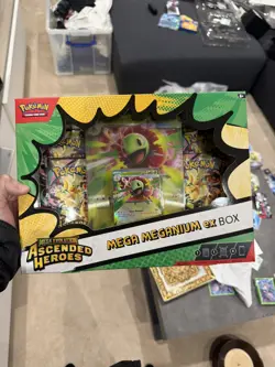 Pokemon Mega Evolution Ascended Heroes - Mega Meganium ex Box - Sealed TCG - Image 1