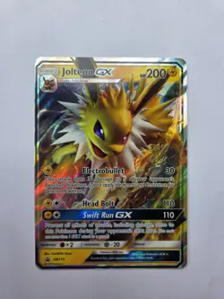 Jolteon GX SM173 Sun & Moon Ultra Rare Holo Black Star Promo Pokemon Card - Image 1