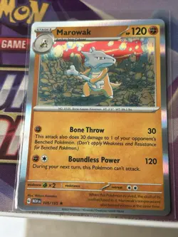 Marowak 105/165 Holo SV: Scarlet & Violet 151 - Pokemon Card - NM - Image 1