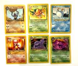 Pokemon WOTC Vintage 6 Card Lot Magby Muk Dark Muk Marill Parasect Machoke - Image 1