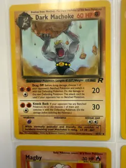 Pokemon WOTC Vintage 6 Card Lot Magby Muk Dark Muk Marill Parasect Machoke - Image 2