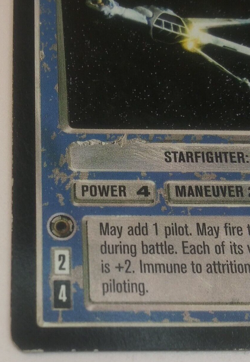 Star Wars CCG Blue Squadron 5 MP Decipher 2000 Card - Image 2