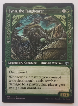 1x Fynn, the Fangbearer Showcase FOIL Kaldheim MTG Magic the Gathering NM - Image 1