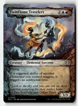 Twinflame Travelers (Showcase) 345 Lorwyn Eclipsed Magic: The Gathering NM - Image 1