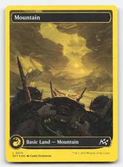 Mountain (0510) (First-Place Foil) 510 Aetherdrift Magic: The Gathering Foil NM - Image 1
