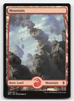 Mountain (269) - Full Art 269 Land Battle for Zendikar Magic: The Gathering NM - Image 1