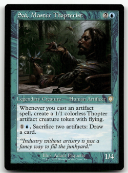 Sai, Master Thopterist (Retro Frame) #93 Brothers' War BRC Magic MTG - Image 1