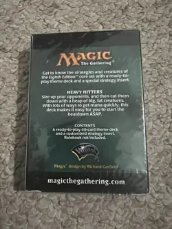 Magic The Gathering 8TH EDITION Heavy Hitters Theme Deck Factory Sealed - Image 2