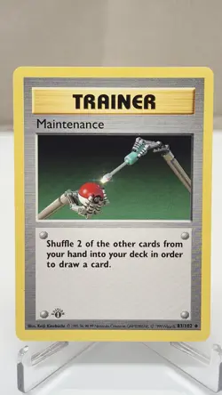 Pokemon WOTC Trainer Maintenance 1st Edition Shadowless 83/102 - Image 1