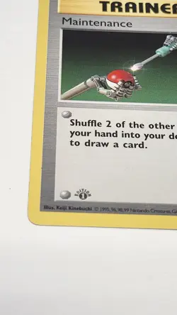 Pokemon WOTC Trainer Maintenance 1st Edition Shadowless 83/102 - Image 3