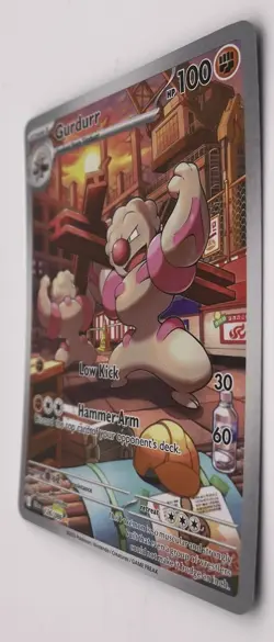 Pokemon TCG - S&V Black Bolt - Gurdurr 126/086 Illustration Rare - Image 5