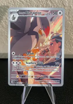 Pokemon TCG: Larry Staraptor 249/217 Ascended Hero’s Illustration Rare - Image 1