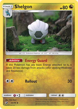 SHELGON 43/70 UC DRAGON MAJESTY REVERSE HOLO NM YUKA MORII ART - Image 3