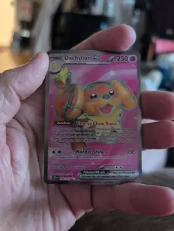 Dachsbun ex 160/142 Ultra Rare SCR SV07: Stellar Crown Pokemon TCG NM - Image 1