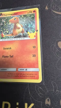 Pokemon - Charmander 9/25 Confetti Holo 2021 McDonald's Promos MP HOLO BLEED - Image 4