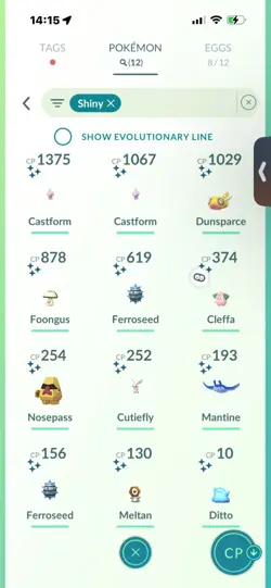 Pokemon Go (Stage 41) Shiny Cleffa ( 12 Shinys ) - Image 3