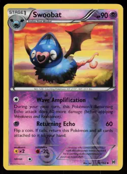 Swoobat 72/162 Uncommon BREAKthrough Pokemon Reverse Holo Lightly Played - Image 1