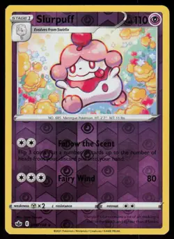 Slurpuff 068/198 Rare Chilling Reign Pokemon Reverse Holo Lightly Played - Image 1