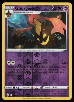 Gourgeist 077/203 Rare Evolving Skies Pokemon Reverse Holo Lightly Played - Image 1