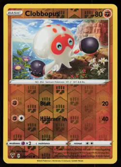 Clobbopus 100/185 Common Vivid Voltage Pokemon Reverse Holo Lightly Played - Image 1