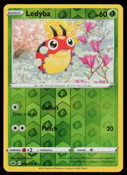 Ledyba 004/198 Common Chilling Reign Pokemon Reverse Holo Lightly Played - Image 1