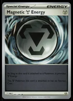 Magnetic M Energy 085/086 Holo Rare Chaos Rising Pokemon Reverse Holo Near Mint - Image 1