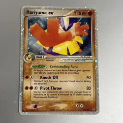 Hariyama ex Ultra Rare Holo 2005 ex Deoxys 100/107 Pokemon English TCG - Image 1