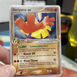 Hariyama ex Ultra Rare Holo 2005 ex Deoxys 100/107 Pokemon English TCG - Image 2