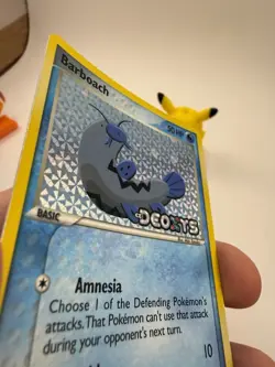 Barboach - 54/107 Pokemon Deoxys - Reverse Holo / Stamped MP - Image 3