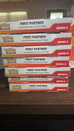 7 Pokemon TCG First Partner Illustration Collection Series 2 Sealed Box - Image 1