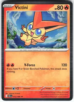 Victini 012/086 Pokemon SV: Black Bolt Holo Rare NM - Image 1