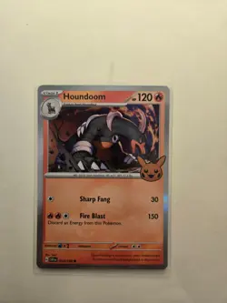 Pokemon Houndoom 034/198 Reverse Holo 2023 Halloween Trick or Trade - Image 1