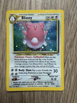 Pokemon Blissey 02/64 Neo Revelation Holo Rare English 2000 Unlimited 120 HP - Image 1