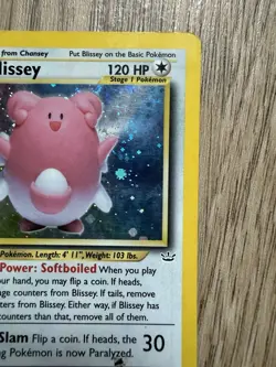 Pokemon Blissey 02/64 Neo Revelation Holo Rare English 2000 Unlimited 120 HP - Image 3