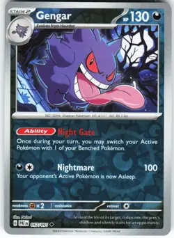 Gengar 057/091 Pokemon SV: Paldean Fates Reverse Holo Uncommon NM - Image 1