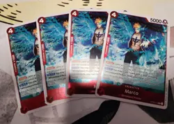 ONE PIECE Card Game - Marco OP02-018 R Paramount War ENGLISH Playset 4x - Image 1